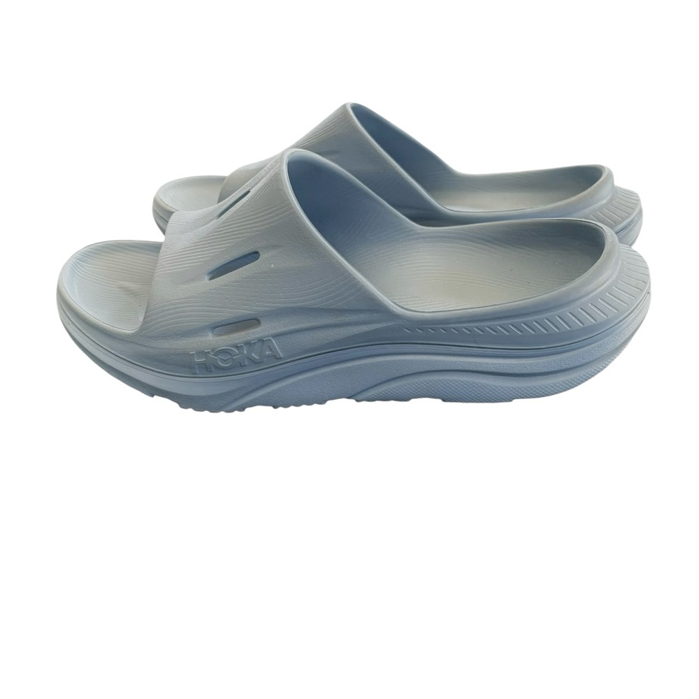 HOKA Ora Recovery Uni~Sex Slide 3 Sandals Med Blue Women’s Sz 11 Mens Sz 9